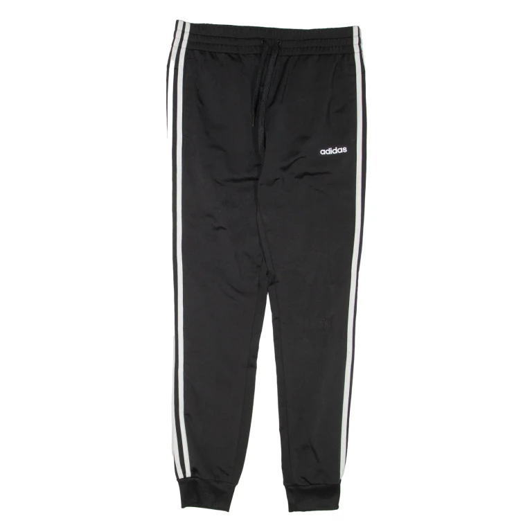 ADIDAS Mens Joggers Black Tapered S W28 L30