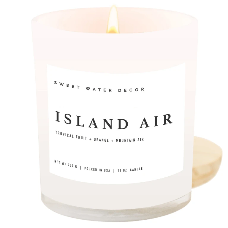 Island Air Soy Candle - White Jar - 11 oz