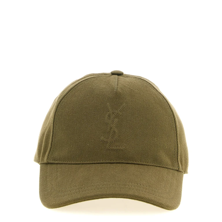 Saint Laurent Bicolor Cotton Cap (baseball Hat) - Men