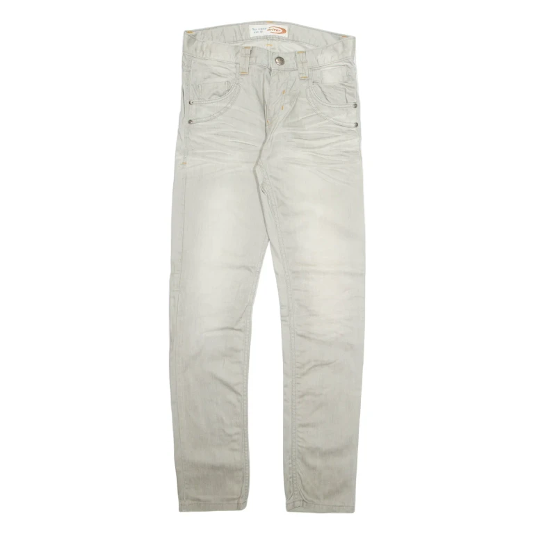 DRIVER Mens Jeans Grey Regular Tapered W32 L34