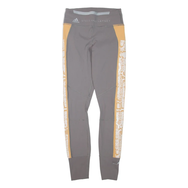 ADIDAS Mens Leggings Grey Skinny XS W24 L28
