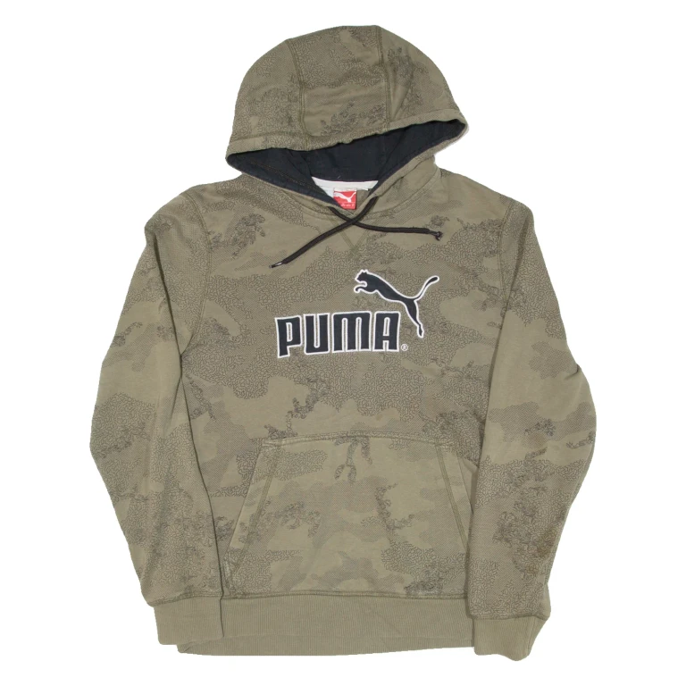 PUMA Mens Green Hoodie M