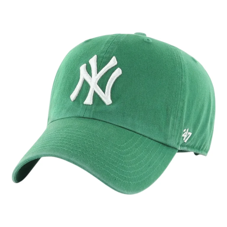 Clean Up New York Yankees Strapback Hat - Kelly Green Adjustable Cap