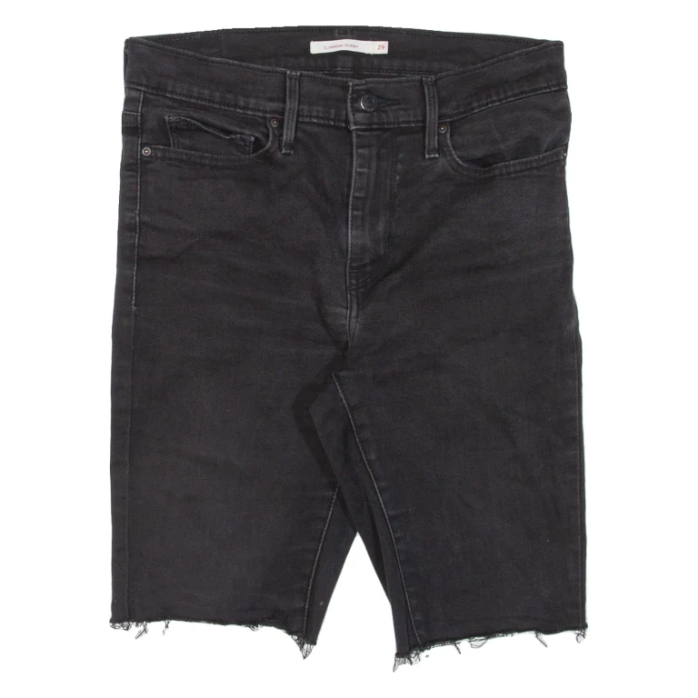 LEVI'S Womens Jorts Shorts Black Slim M W29