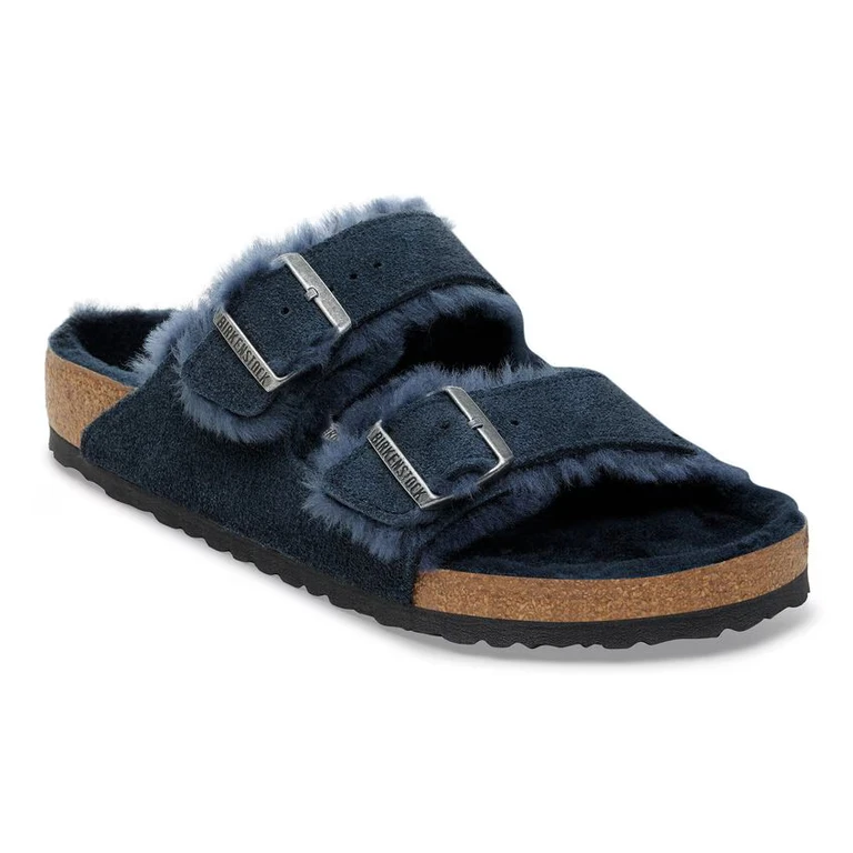 Arizona Shearling Waxy Leather Oiled Navy