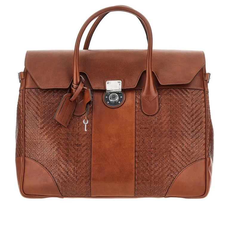 BRUNELLO CUCINELLI 'Boston' leather travel bag Man One Size