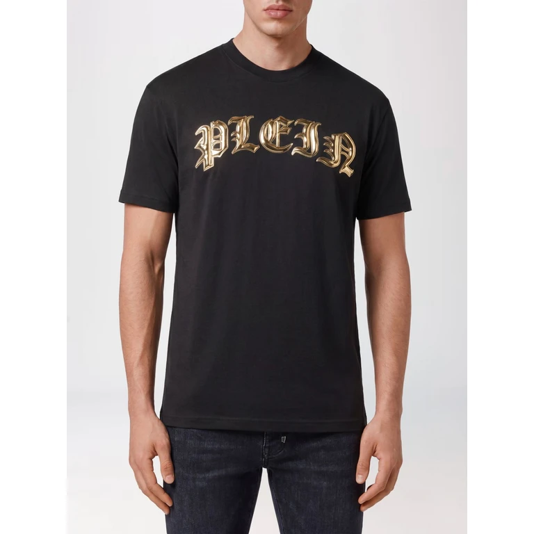Cotton Crewneck T-shirt with Front and Back Logo Print (AABCMTK5640PJY002N0216)