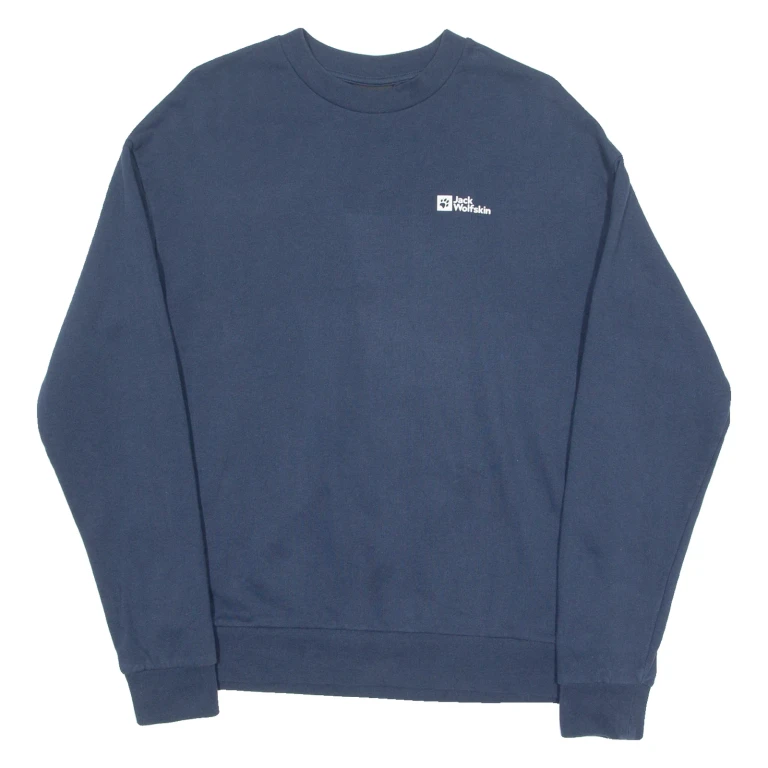 JACK WOLFSKIN Womens Sweatshirt Blue Crew Neck M