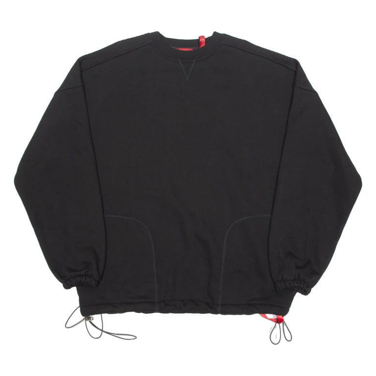 CUCKOO Womens Sweatshirt Black Crewneck ONE SIZE