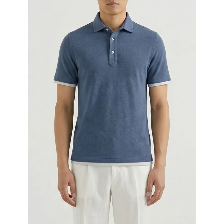 Polo Shirt Men color Gnawed Blue (ME8543966CBL48)