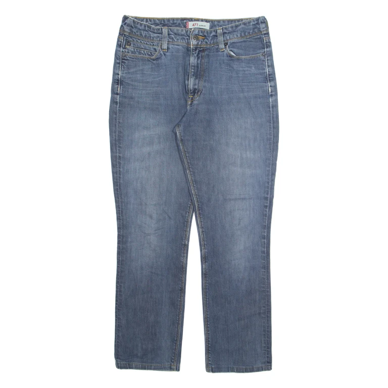 LEVI'S Womens Jeans Blue Regular Tapered Stone Wash W30 L27