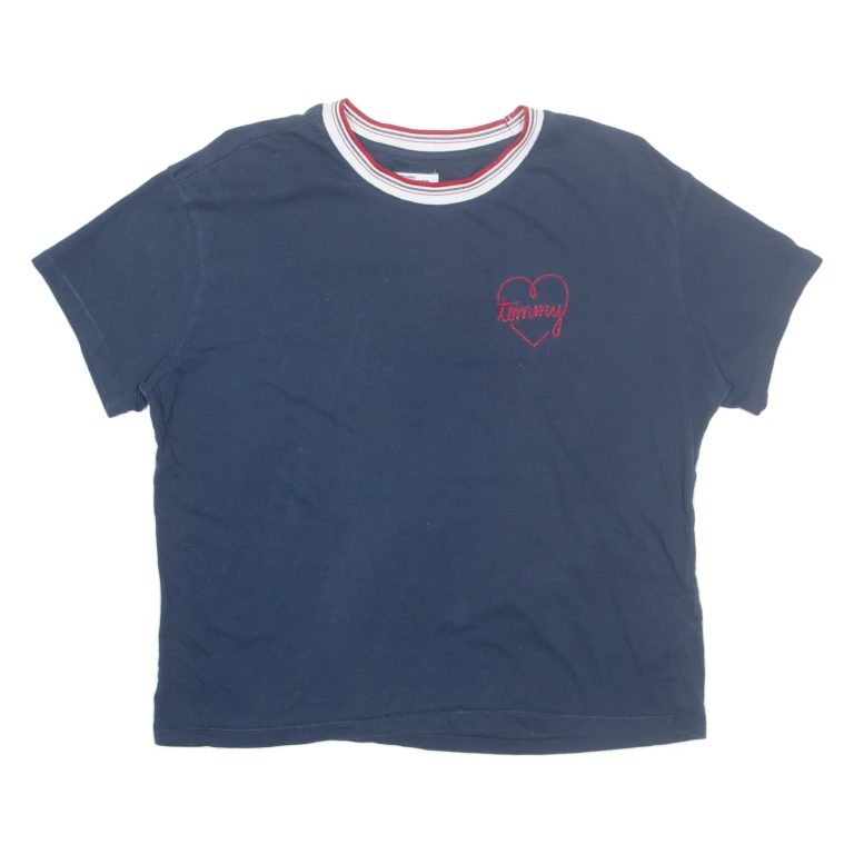 TOMMY HILFIGER Mens T-Shirt Blue L