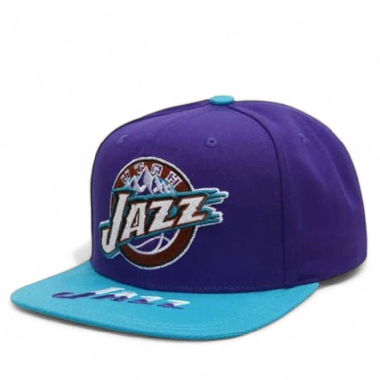 Men's NBA Logo Bill Snapback Hwc Jazz Snapback Caps