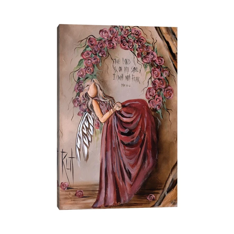 The Lord Is On My Side by Ruth's Angels - Canvas Gallery Wrap