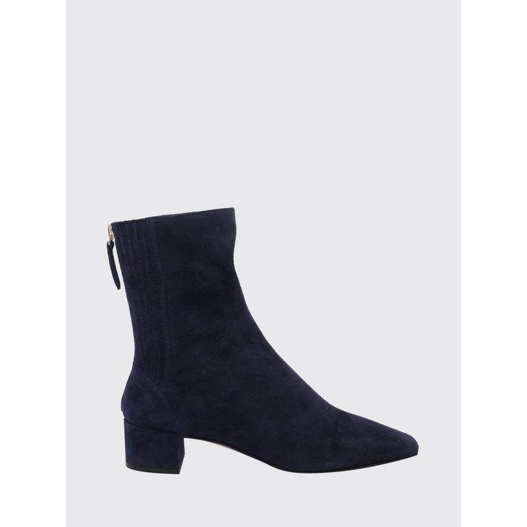 Saint Honorè Blue Suede Chelsea Boots with a Tapered Toe (SHOMIDB8SUEMZN)