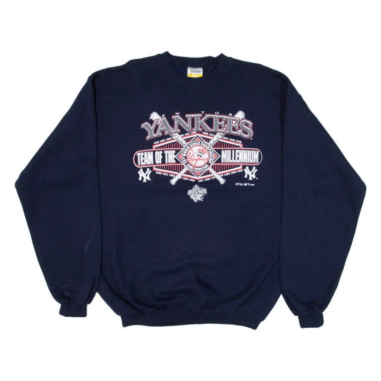 SANTEE New York Yankees Mens Sweatshirt Blue USA L