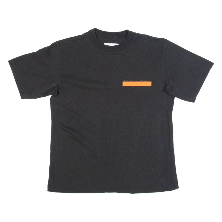 CALVIN KLEIN Mens T-Shirt Black XS