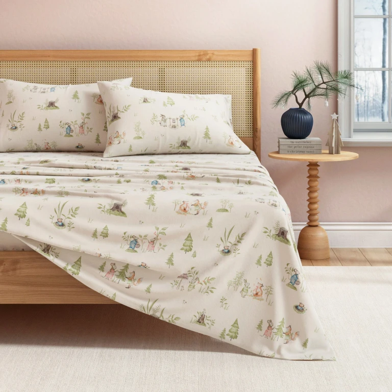 Turkish Cotton Flannel Sheet Set - Kids' Christmas Collection