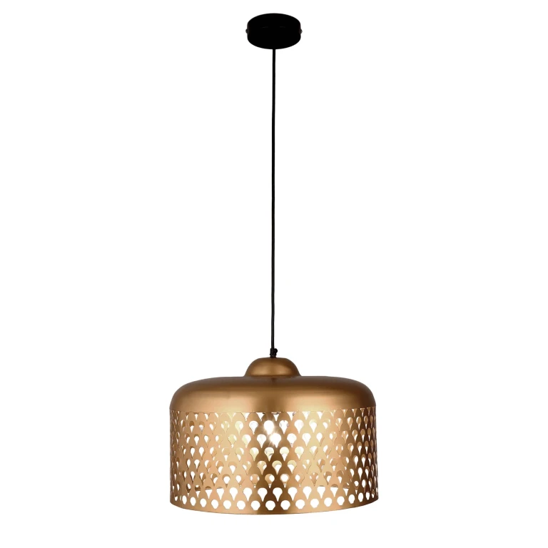 Hanging Lamp - Antique Brass & Black