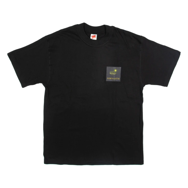 HANES Nirnaeth Mens T-Shirt Black Crew Neck L