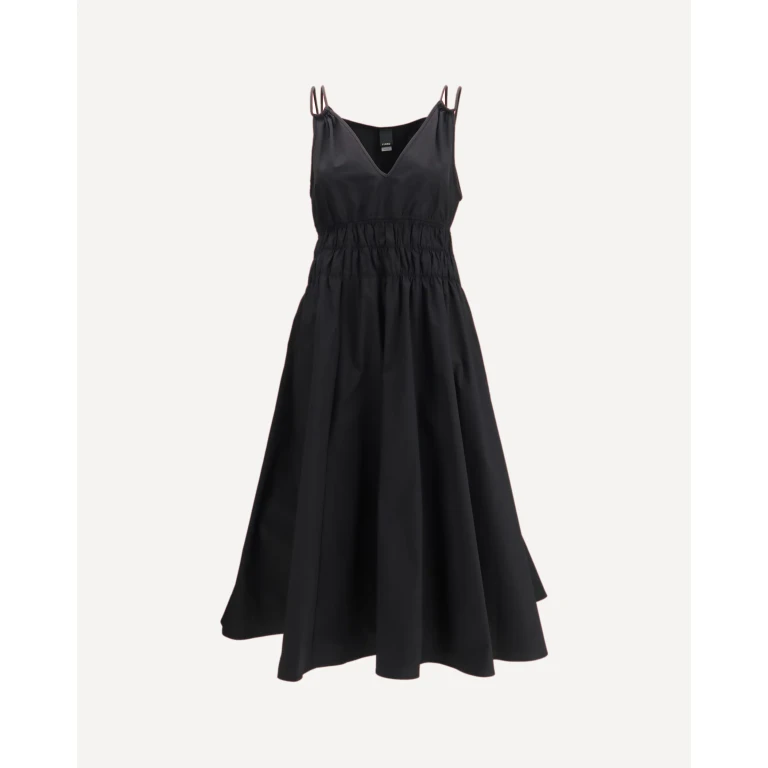 PINKO Shirred V-neck Dress Female 42