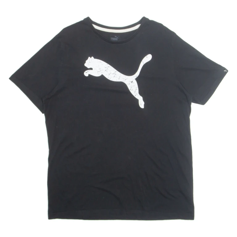 PUMA Mens T-Shirt Black XL