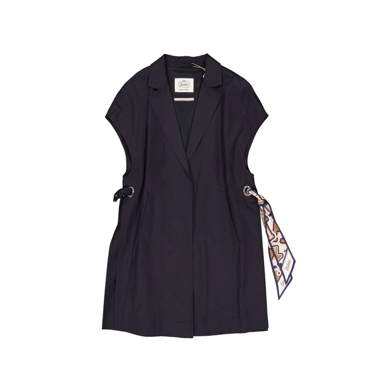 Herno Blue Cotton Coat Clothing - Women