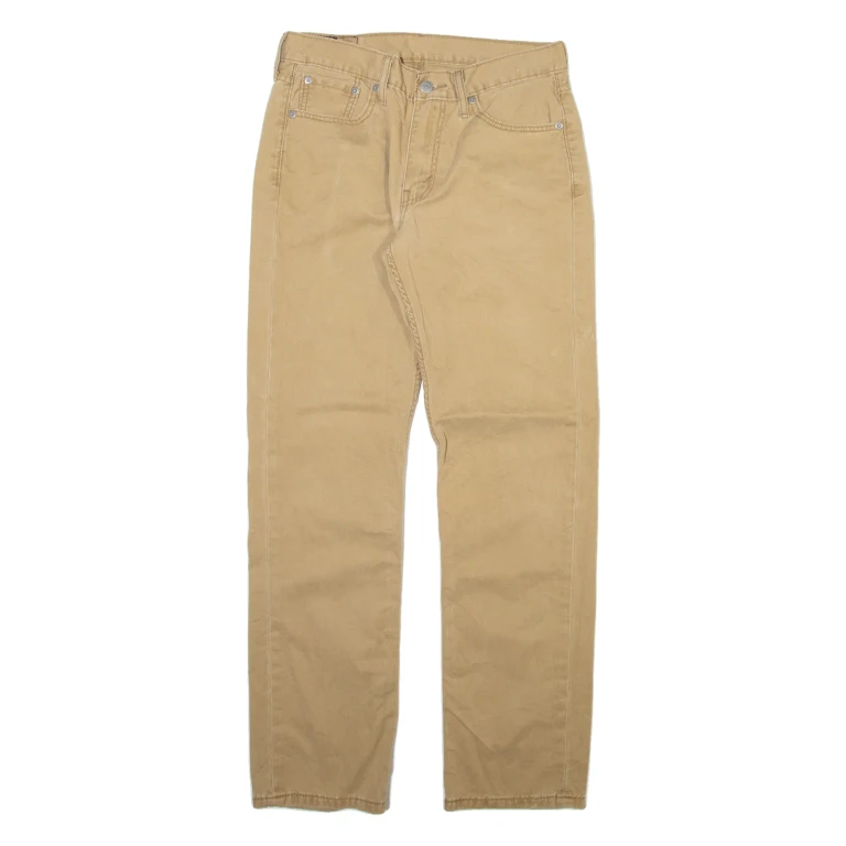 LEVI'S 514 Mens Trousers Beige Slim Straight W30 L32