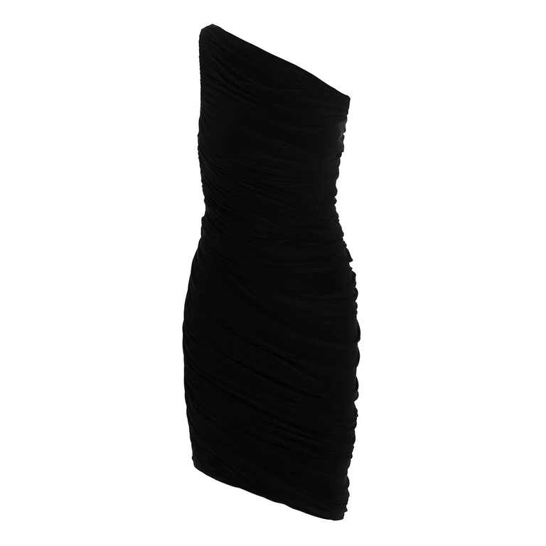 Norma Kamali Black Polyester Short Dress - Women