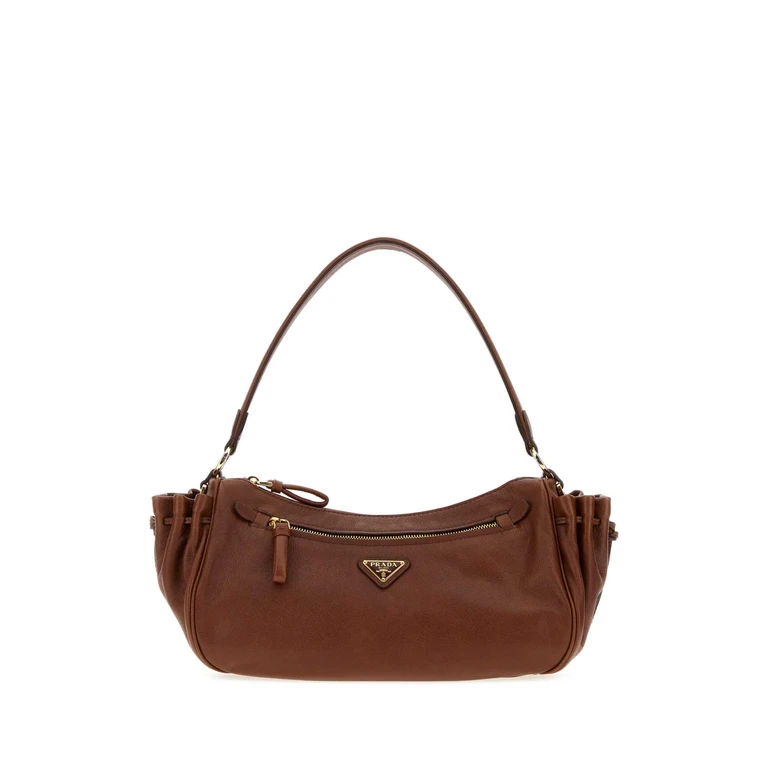 Prada Black Leather Small Shoulder Bag Nero Borse A Mano - Women