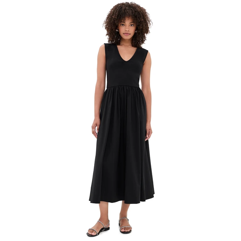 The V Neck RSVP Dress Black S