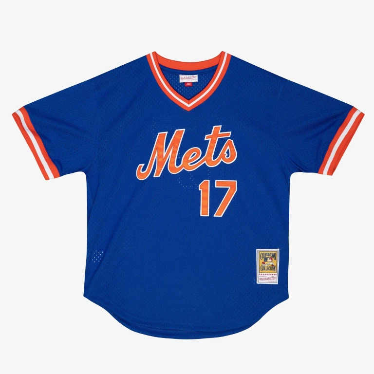 Men's MLB Authentic Bp Jersey - Pullover Mets 1986 Keith Hernandez