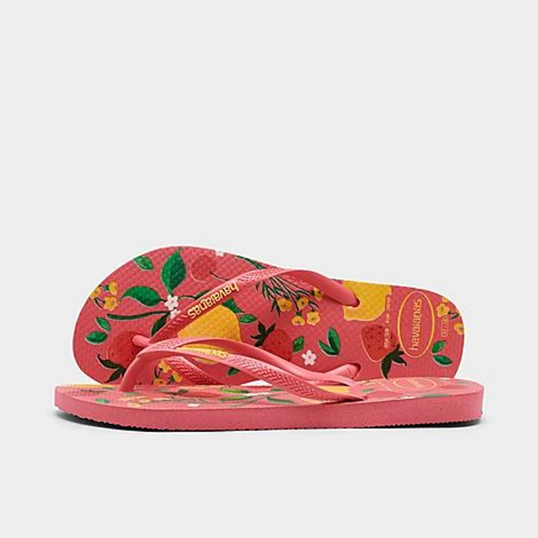 Havaianas Women's Slim Summer Bliss Flip-Flop Sandals in Tropical Coral Size: 6