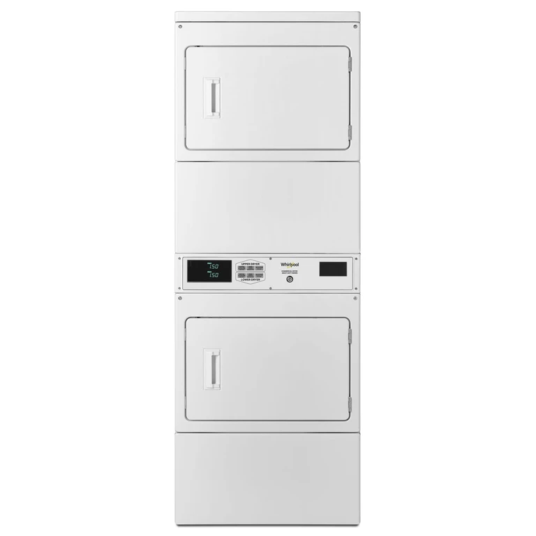 Commercial Electric Stack Dryer, Non-Coin in White