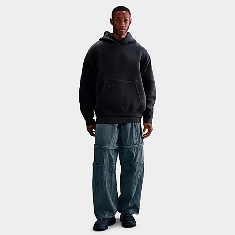 Nike Men's Tech Fleece Oversized Hoodie in Anthracite/Black Size: XS