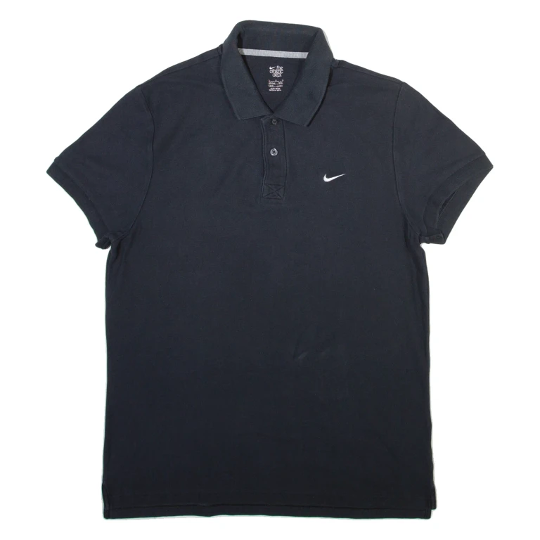 NIKE Mens Polo Shirt Black L