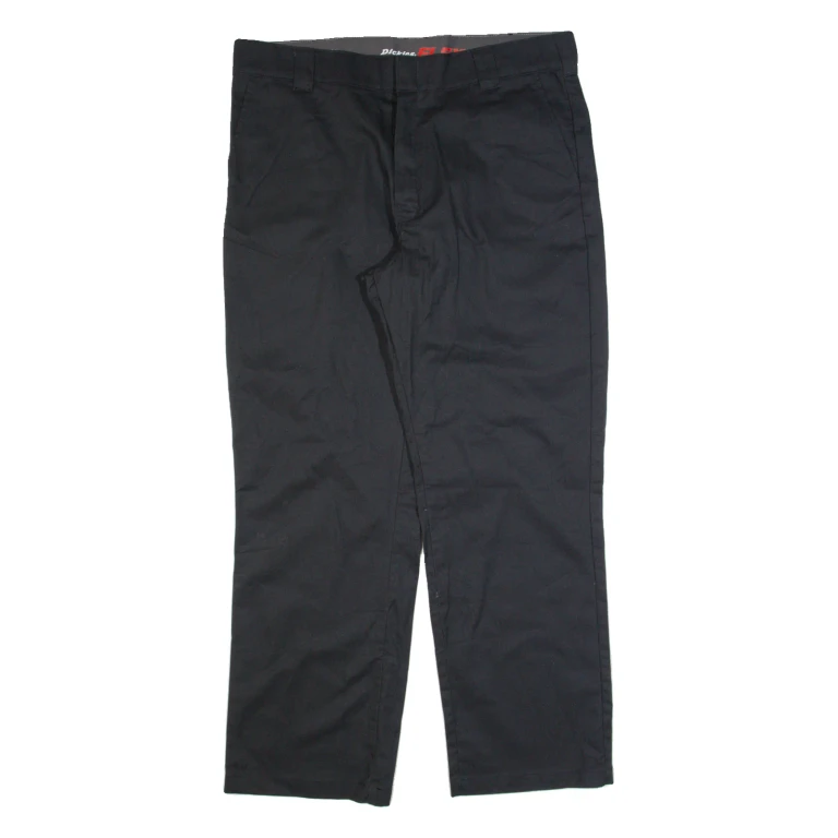 DICKIES Workwear Mens Trousers Black Regular Straight W40 L32