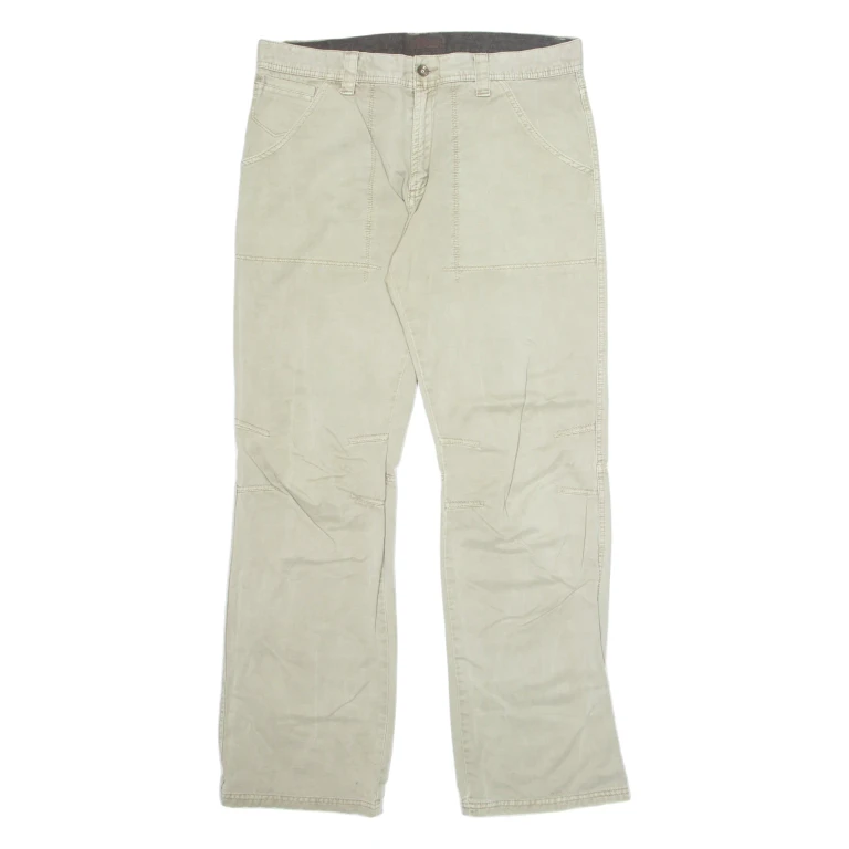 S.OLIVER Outdoor Mens Trousers Beige Regular Straight W36 L33