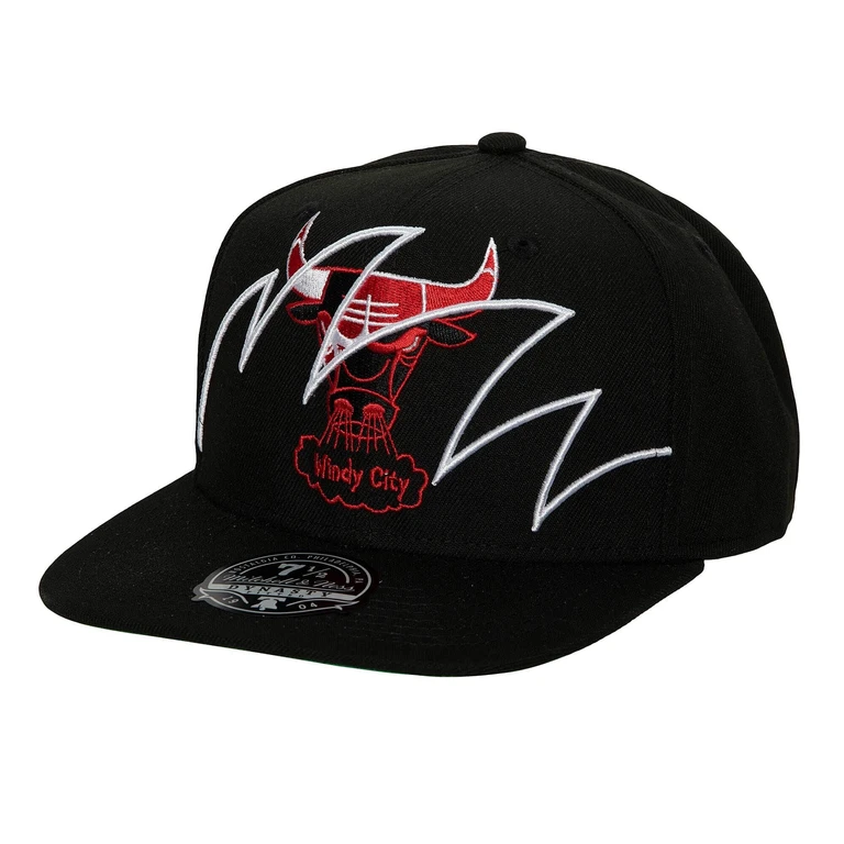 Men's NBA Shark Bite Fitted Hwc Bulls Fitted Caps