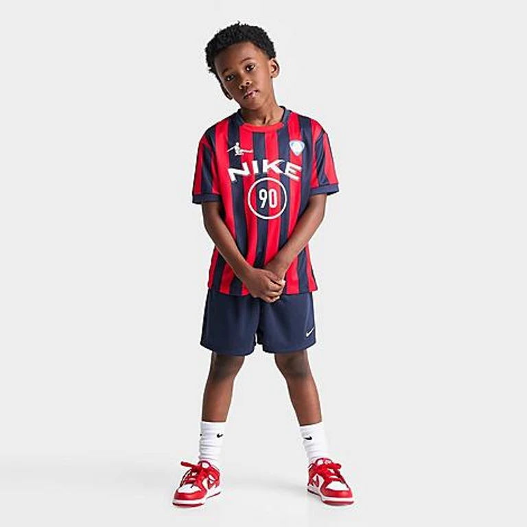 Little Kids Goal Mode Soccer Jersey and Shorts Set in Midnight Navy Size: 4