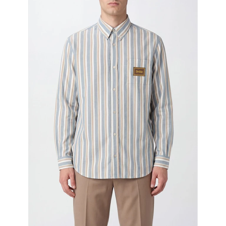 DRÔLE DE MONSIEUR Shirt Men color Water (KSH240CO281WG)