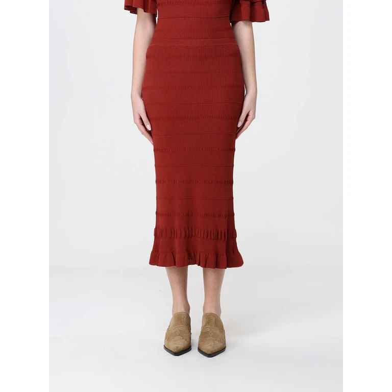Skirt Woman color Brick Red (261TT302013332)