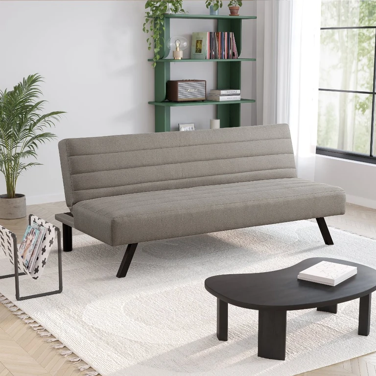 Serta Johnson Convertible Taupe Sofa