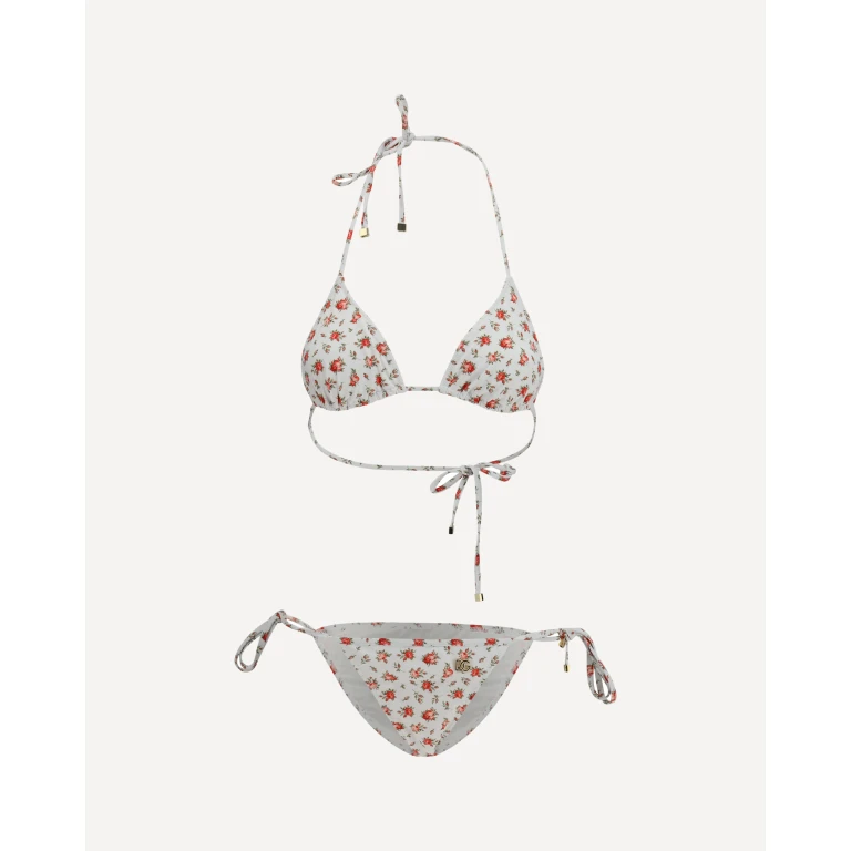Triangle Bikini with Roselline print Female 2