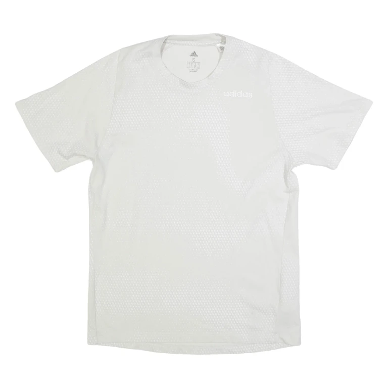 ADIDAS Mens T-Shirt Beige S