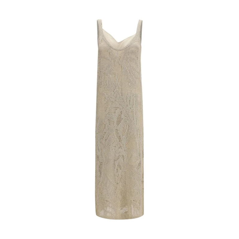 Brunello Cucinelli Beige Linen Casual Dress - Women
