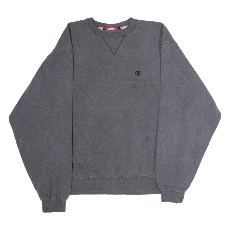 CHAMPION Mens Sweatshirt Grey Crew Neck L