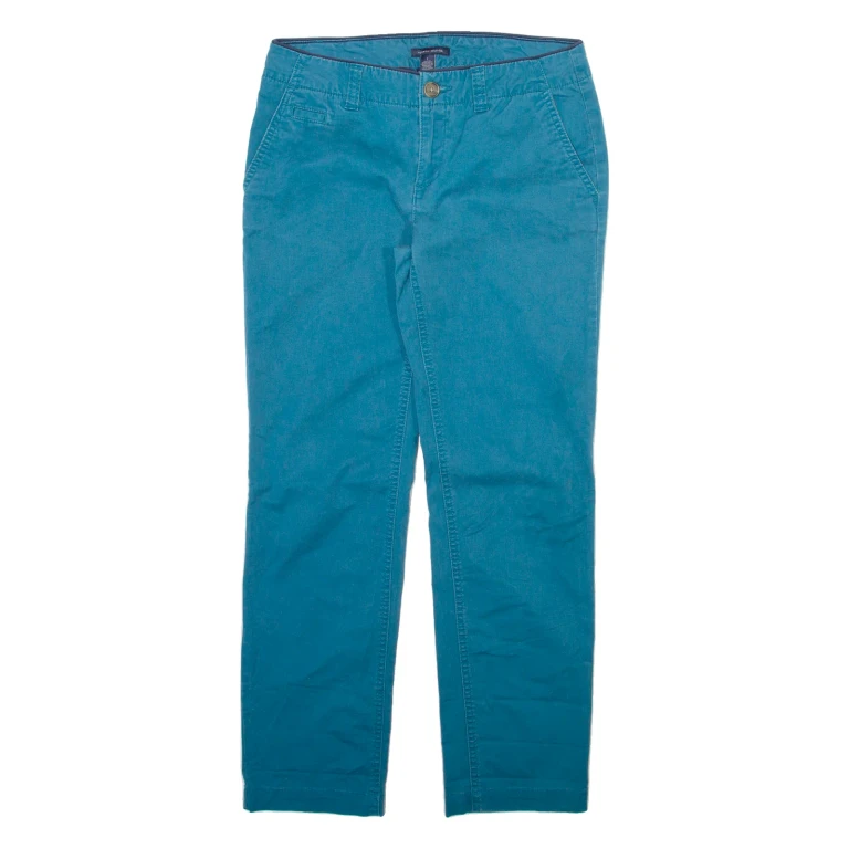 TOMMY HILFIGER Womens Trousers Blue Slim Straight W29 L28