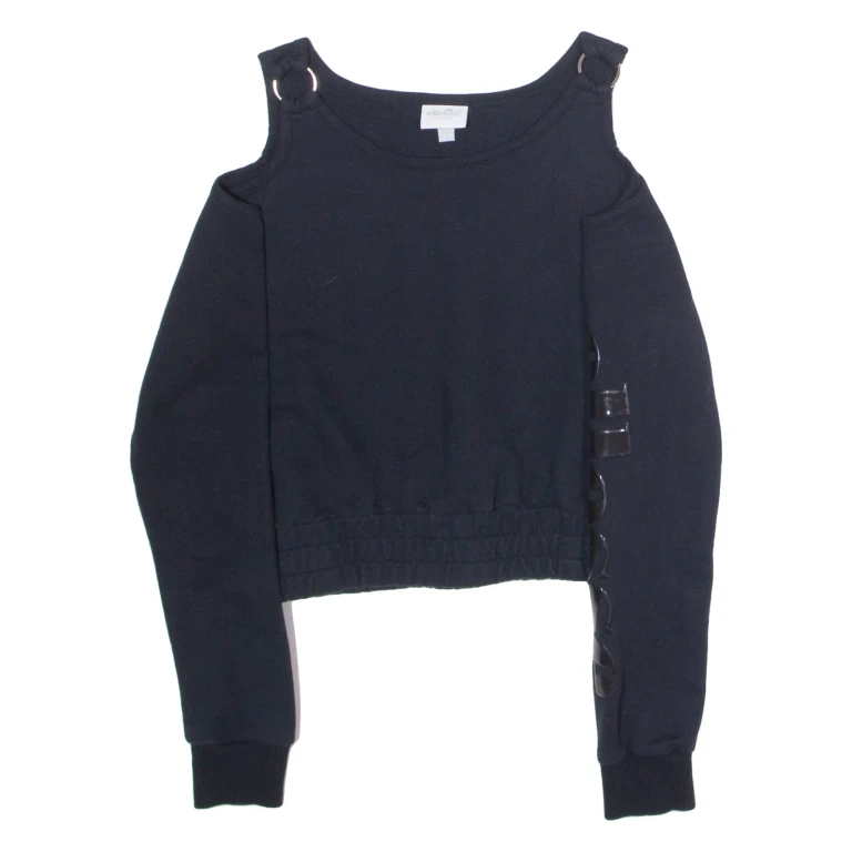 ELLESSE Womens Sweatshirt Black UK 6