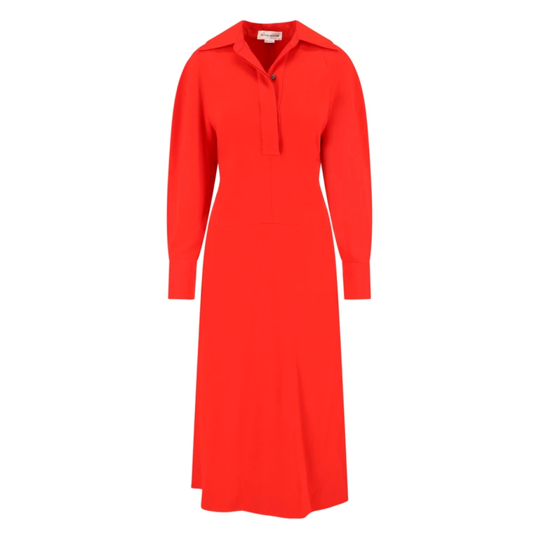 Victoria Beckham Chemisier Midi Dress